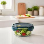 Recipiente Redondo Negro 350 ml