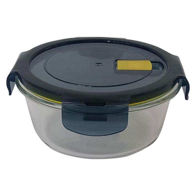 Recipiente Redondo Negro 350 ml