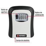 Caja Organizadora de Combinación para Llaves - Hermex