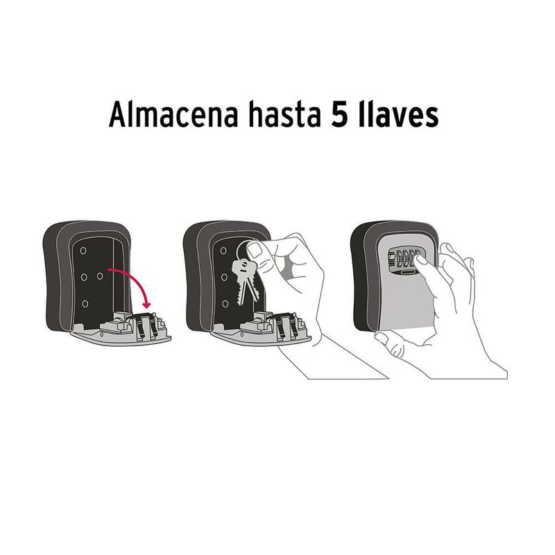 Caja Organizadora de Combinación para Llaves - Hermex