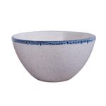 Bowl Blanco Orilla Azul 6.7 Plg - Niu Haus