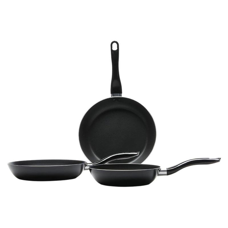 Set de 3 Sartenes 20, 24 Y 26 Cm Color Negro
