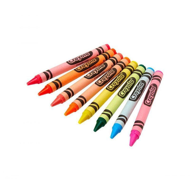 Crayola-Crayones Cera Neón 8 Colores