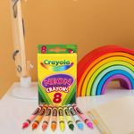 Crayola-Crayones Cera Neón 8 Colores