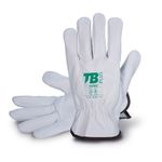 Guantes De Piel Blancos Talla M - Tomas Bodero