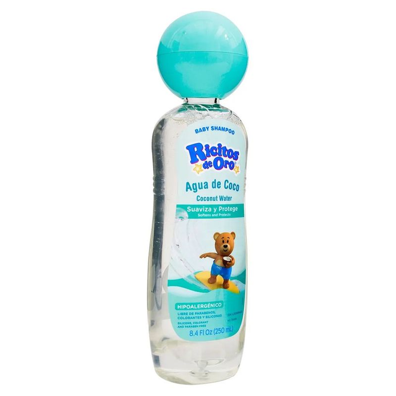 Shampoo para Bebé de Agua de Coco 250 Ml - Ricitos De Oro