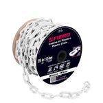 Cadena de Plástico para Delimitación y Señalización de 8 Mm Venta por Metro Color Blanco