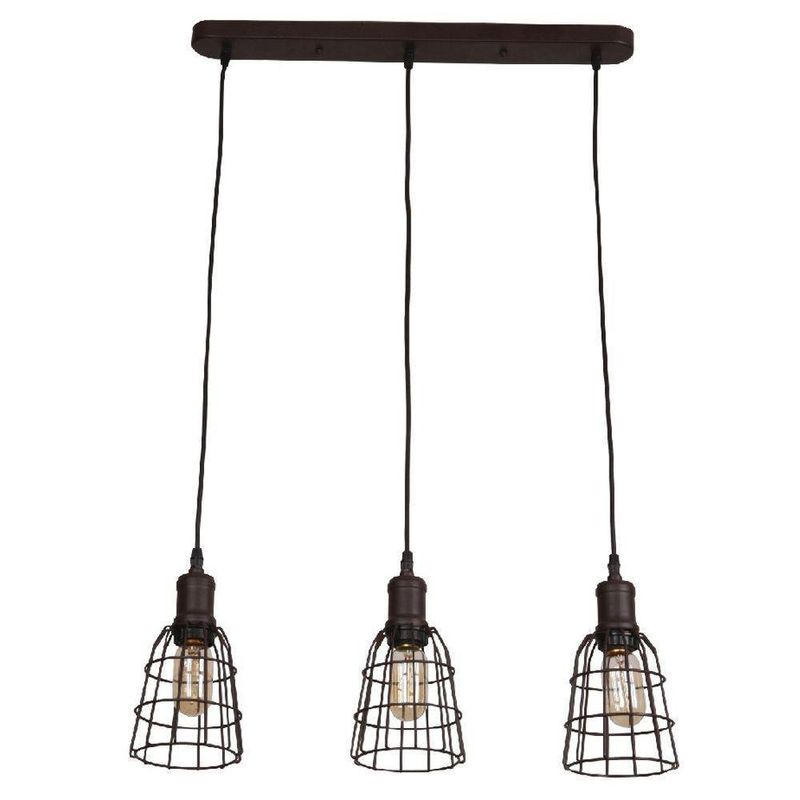 Lámpara De Techo Chocolate 3 Luces De 60W - Z