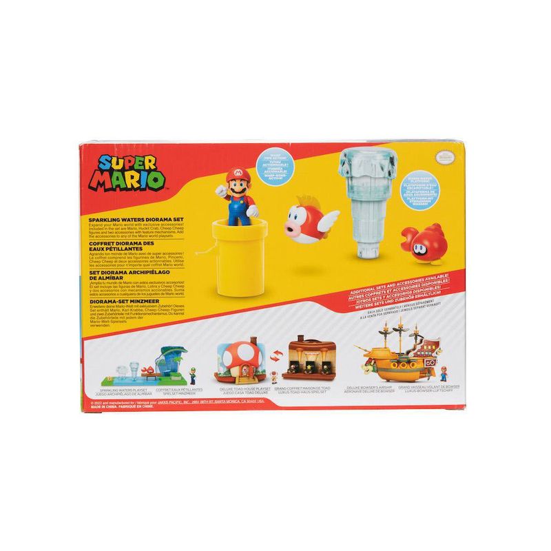 Set Diorama Aguas Agitadas Almíbar De 2 1/2 Plg - Super Mario
