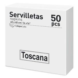 Set 50 Servilletas Blancas