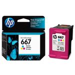 Cartucho De Tinta Tricolor Para Impresora 667 Ink Advantage - Hp
