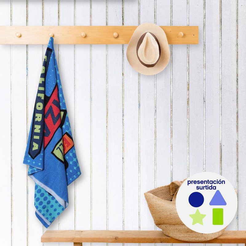 Toalla de Playa con Estampado Diseños Surtidos - Viva