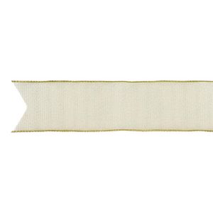 Listón Navideño de 2.5 plg x 10 yardas Color Dorado Brillante