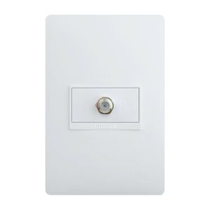 Tomacorriente Sencillo Coaxial Blanco Para Tv - Bticino