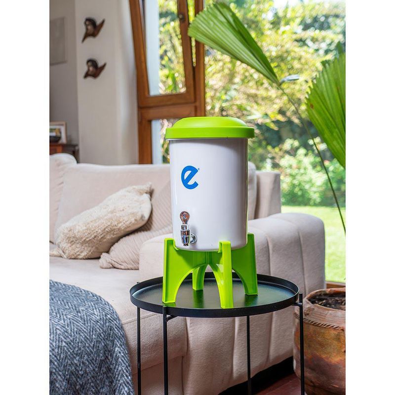 Mini Filtro de Agua 6L De Plástico Verde - Ecofiltro