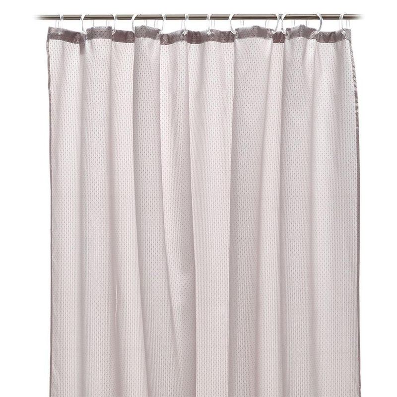 Cortina Taupe Jacquard para Baño
