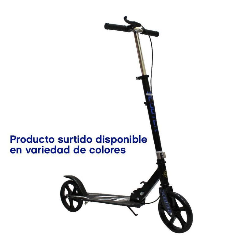 Monopatín De 2 Ruedas Plegable Con Freno Manual Colores Surtidos