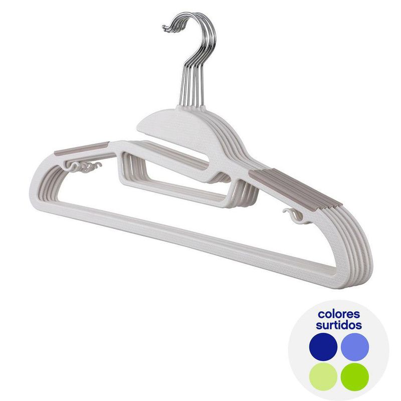 Set De Serchas Con Antideslizante Colores Surtidos 6 Pzas - Viva