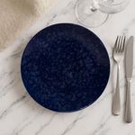 Plato para Postre Azul Marmoleado 8.2 Plg