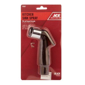 Cabeza Rociadora Negra con Acabado Cromado