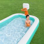 Piscina Inflable con Canasta de Basketball