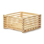 Maceta De Madera Natural 20.2X16 Cm - Fixer