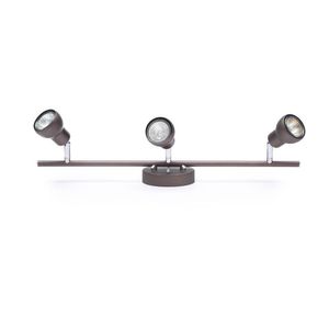 Lámpara De Techo Pared 3 Bombillos Café 50 W - Z