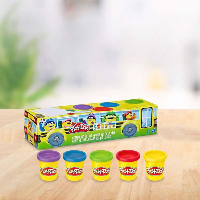 Set De Plasticina Back To School 5 Unidades - Play Doh