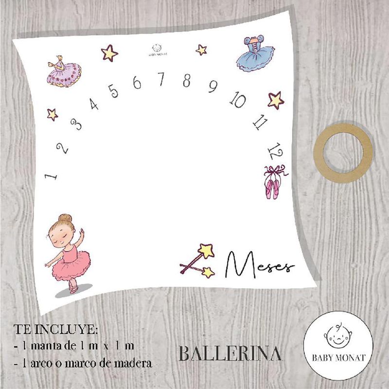 Manta Milestone Arcoíris Diseños Surtidos - Baby Monat