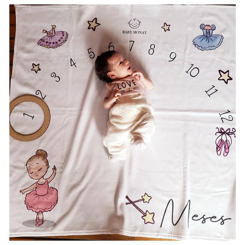 Manta Milestone Arcoíris Diseños Surtidos - Baby Monat