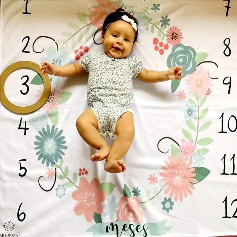 Manta Milestone Arcoíris Diseños Surtidos - Baby Monat