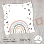 Manta Milestone Arcoíris Diseños Surtidos - Baby Monat