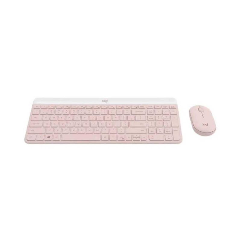 Combo Teclado Y Mouse Inalámbrico Mk470 Rosa - Logitech