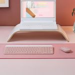 Combo Teclado y Mouse Inalámbrico Mk470 Rosa