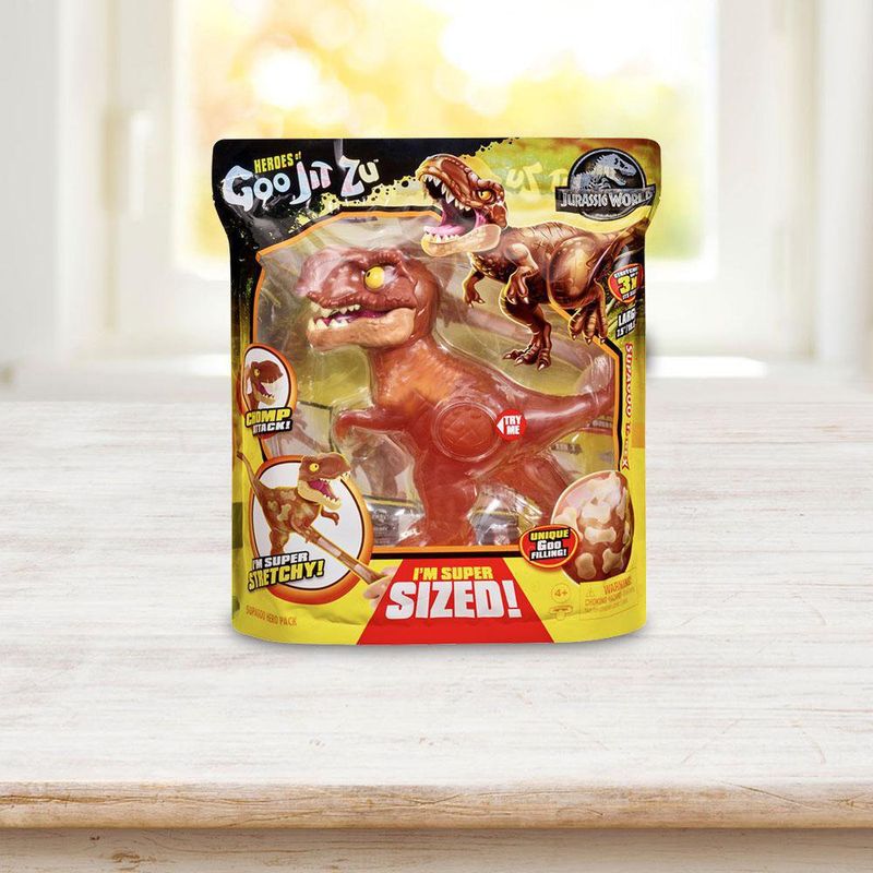 Dinosaurio Flexible Jurassic World T Rex Super Sized - Goo Jit Zu