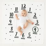 Manta de Meses para Bebé con Diseño Fotográfico