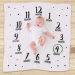 Manta de Meses para Bebé con Diseño Fotográfico