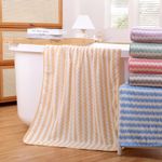 Toalla Super Absorbente de Baño Amarilla y Blanca - Viva