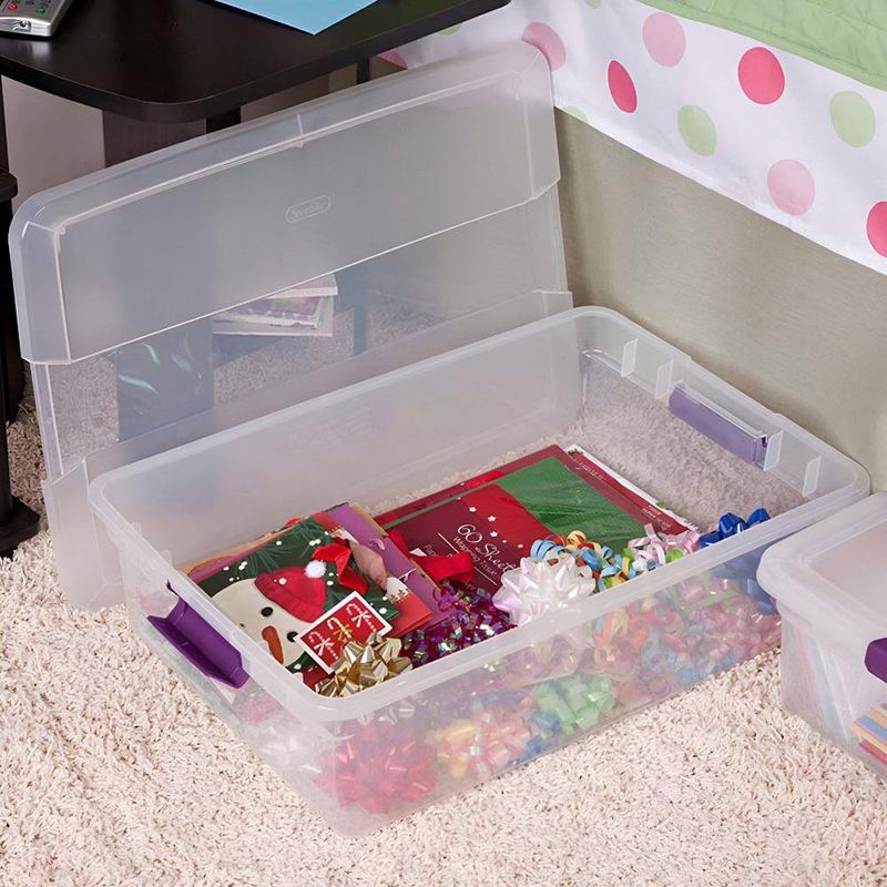 Caja con Tapa Ciruela 32 Qts