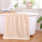 Toalla Super Absorbente de Baño Amarilla y Blanca - Viva