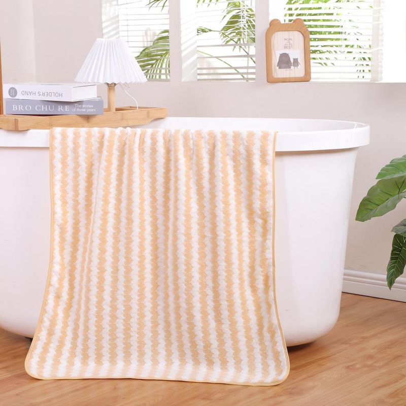 Toalla Super Absorbente de Baño Amarilla y Blanca - Viva