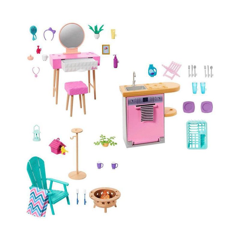Set De Muebles Para Muñeca Diseños Surtidos - Barbie