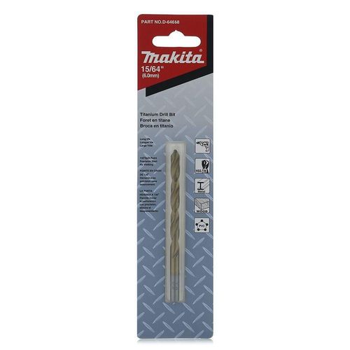 Broca para Metal/Madera 15/64 x 4 Plg - Makita
