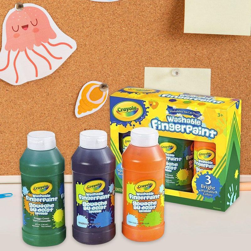 Cra Pintura De Dedo Secundarios 3 Bot - Crayola