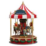 Carrusel Navideño “Christmas Cheer” con Luz, Movimiento y Sonido