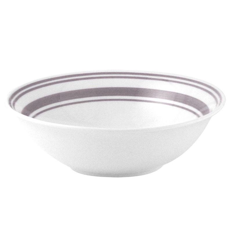 Vajilla 12 Pzs Borde Gris - Toscana