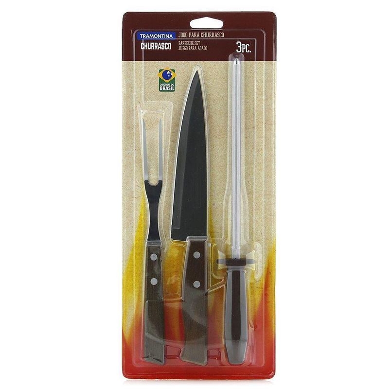 Juego De Utensilios Para Churrasco - Tramontina