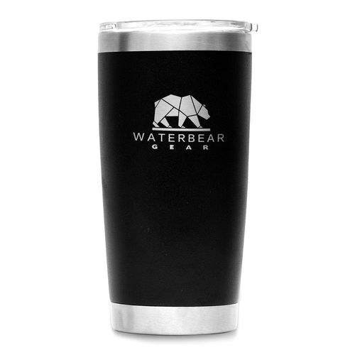 Vaso Térmico de Acero Inoxidable Negro 20 Oz