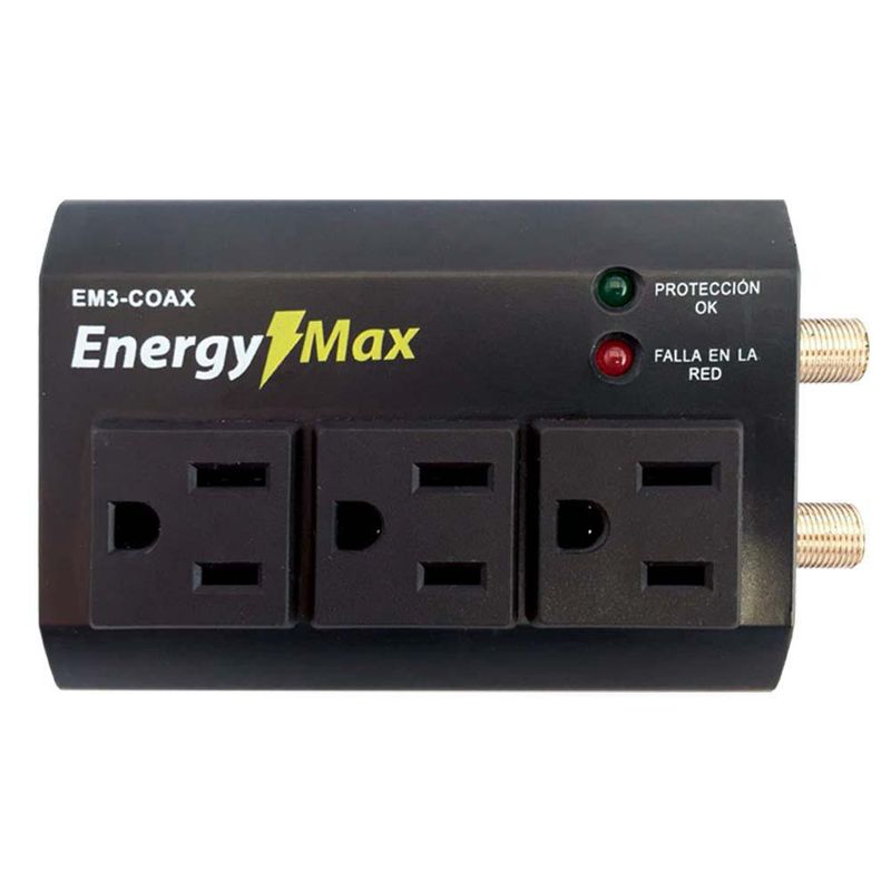 Protector De Voltaje Para Televisores EM3-COAX 1800 Wts - Energy