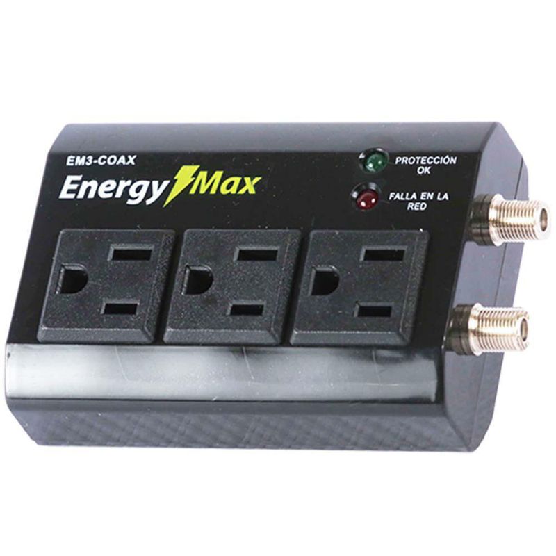 Protector De Voltaje Para Televisores EM3-COAX 1800 Wts - Energy